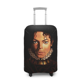 Чехол для чемодана 3D с принтом Король Майкл Джексон в Кировске, 86% полиэфир, 14% спандекс | двустороннее нанесение принта, прорези для ручек и колес | king | michael jackson | pop music | король | майкл | музыка | перчатка | поп музыка