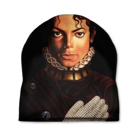 Шапка 3D с принтом Король Майкл Джексон в Кировске, 100% полиэстер | универсальный размер, печать по всей поверхности изделия | Тематика изображения на принте: king | michael jackson | pop music | король | майкл | музыка | перчатка | поп музыка