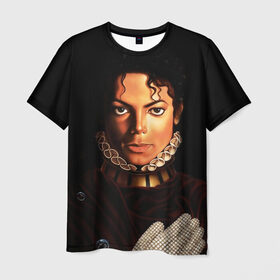 Мужская футболка 3D с принтом Король Майкл Джексон в Кировске, 100% полиэфир | прямой крой, круглый вырез горловины, длина до линии бедер | Тематика изображения на принте: king | michael jackson | pop music | король | майкл | музыка | перчатка | поп музыка