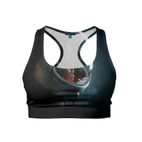 Женский спортивный топ 3D с принтом Девушка космонавт в Кировске, 82% полиэстер, 18% спандекс Ткань безопасна для здоровья, позволяет коже дышать, не мнется и не растягивается |  | alien | космос | рипли | скафандр | чужой