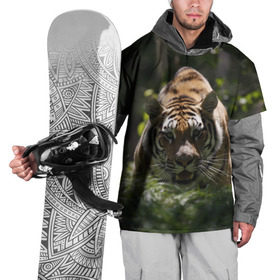 Накидка на куртку 3D с принтом Тигр в Кировске, 100% полиэстер |  | Тематика изображения на принте: амурский | животные | зверь | киса | кот | котенок | кошка | тигр | хищник