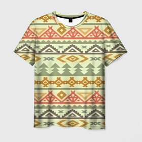 Мужская футболка 3D с принтом Африканские мотивы в Кировске, 100% полиэфир | прямой крой, круглый вырез горловины, длина до линии бедер | народные | узор | этника | этнические