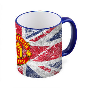Кружка 3D с принтом British Manchester United в Кировске, керамика | ёмкость 330 мл | british | manchester united | mu | игра | манчестер | манчестер юнайтед | мю | флаг британии | футбол | эмблема мю