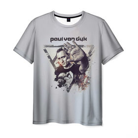 Мужская футболка 3D с принтом Paul Van Dyk в Кировске, 100% полиэфир | прямой крой, круглый вырез горловины, длина до линии бедер | пол ван дайк