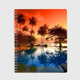 Тетрадь с принтом Таиланд в Кировске, 100% бумага | 48 листов, плотность листов — 60 г/м2, плотность картонной обложки — 250 г/м2. Листы скреплены сбоку удобной пружинной спиралью. Уголки страниц и обложки скругленные. Цвет линий — светло-серый
 | beach | clouds | hiking | sea | sky | sunset | swimming pool | thailand | бассейн | закат | море | небо | облака | пляж | таиланд | туризм