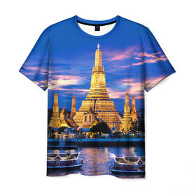 Мужская футболка 3D с принтом Таиланд в Кировске, 100% полиэфир | прямой крой, круглый вырез горловины, длина до линии бедер | Тематика изображения на принте: таиланд