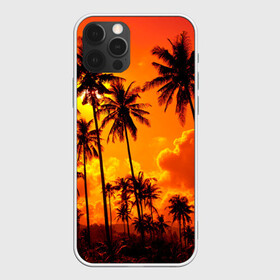 Чехол для iPhone 12 Pro с принтом Таиланд в Кировске, силикон | область печати: задняя сторона чехла, без боковых панелей | clouds | nature | palms | sky | sunset | thailand | tourism | закат | небо | облака | пальмы | природа | таиланд | туризм