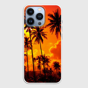 Чехол для iPhone 13 Pro с принтом Таиланд в Кировске,  |  | clouds | nature | palms | sky | sunset | thailand | tourism | закат | небо | облака | пальмы | природа | таиланд | туризм