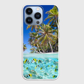 Чехол для iPhone 13 Pro с принтом Таиланд в Кировске,  |  | clouds | fish | nature | palm trees | sea | sky | thailand | tourism | water | вода | море | небо | облака | пальмы | природа | рыбки | таиланд | туризм