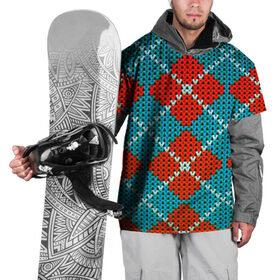 Накидка на куртку 3D с принтом Knitting pattern в Кировске, 100% полиэстер |  | вязаный | рождество | свитер | текстура