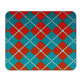 Коврик прямоугольный с принтом Knitting pattern в Кировске, натуральный каучук | размер 230 х 185 мм; запечатка лицевой стороны | вязаный | рождество | свитер | текстура