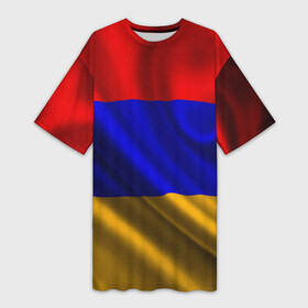 Платье-футболка 3D с принтом Флаг Армения в Кировске,  |  | айастан | армения | босеан | вымпел | ереван | знак | знамя | кумач | орифламма | пойс | полотнище | символ | стяг | флаг | флюгарка | хайастан | штандарт