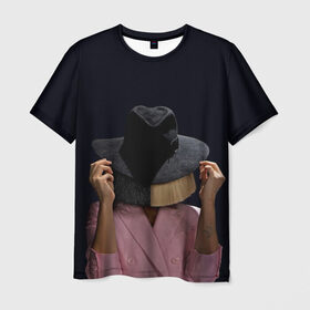 Мужская футболка 3D с принтом Hat в Кировске, 100% полиэфир | прямой крой, круглый вырез горловины, длина до линии бедер | angel | pop | sia | ангел | поп | сиа