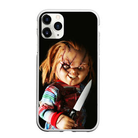 Чехол для iPhone 11 Pro матовый с принтом Чаки в Кировске, Силикон |  | Тематика изображения на принте: chucky | кино | кровь | кукла | нож | ужасы | чаки