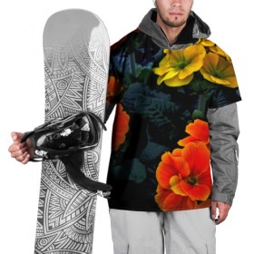 Накидка на куртку 3D с принтом Flower Spring в Кировске, 100% полиэстер |  | 