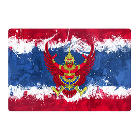 Магнитный плакат 3Х2 с принтом Таиланд в Кировске, Полимерный материал с магнитным слоем | 6 деталей размером 9*9 см | flag | garuda | thailand | гаруда | таиланд | флаг