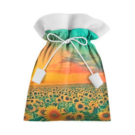 Подарочный 3D мешок с принтом Подсолнух в Кировске, 100% полиэстер | Размер: 29*39 см | flower | лето | поле | полевой цветок | природа | цветочки | цветы