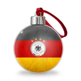 Ёлочный шар с принтом Сборная Германии в Кировске, Пластик | Диаметр: 77 мм | germany | германия | футбольная форма