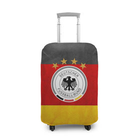 Чехол для чемодана 3D с принтом Сборная Германии в Кировске, 86% полиэфир, 14% спандекс | двустороннее нанесение принта, прорези для ручек и колес | germany | германия | футбольная форма