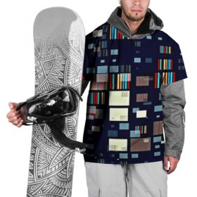 Накидка на куртку 3D с принтом Минимализм в Кировске, 100% полиэстер |  | Тематика изображения на принте: квадраты | кубы