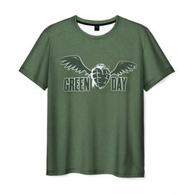 Мужская футболка 3D с принтом Green Day 5 в Кировске, 100% полиэфир | прямой крой, круглый вырез горловины, длина до линии бедер | american idiot | green day | грин дей | грин дэй