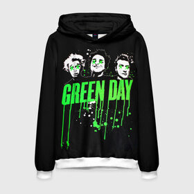 Мужская толстовка 3D с принтом Green Day 4 в Кировске, 100% полиэстер | двухслойный капюшон со шнурком для регулировки, мягкие манжеты на рукавах и по низу толстовки, спереди карман-кенгуру с мягким внутренним слоем. | american idiot | green day | грин дей | грин дэй