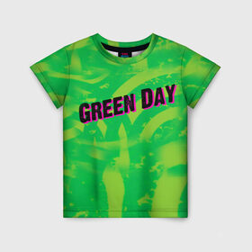 Детская футболка 3D с принтом Green Day 1 в Кировске, 100% гипоаллергенный полиэфир | прямой крой, круглый вырез горловины, длина до линии бедер, чуть спущенное плечо, ткань немного тянется | american idiot | green day | грин дей | грин дэй