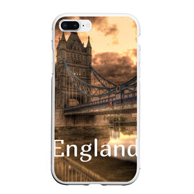 Чехол для iPhone 7Plus/8 Plus матовый с принтом England (Англия) в Кировске, Силикон | Область печати: задняя сторона чехла, без боковых панелей | england | london | англия | британия | великобритания | владычица морей | вода | город | гостеприимный | дождей | клевый | красивый | лилия | лондон | мост | на темзе | окна | пасмурно | прикольный | река