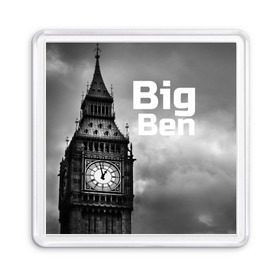Магнит 55*55 с принтом Big Ben в Кировске, Пластик | Размер: 65*65 мм; Размер печати: 55*55 мм | Тематика изображения на принте: england | london | англия | биг бен | лондон