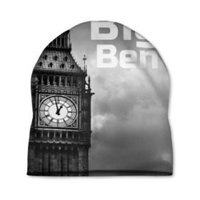 Шапка 3D с принтом Big Ben в Кировске, 100% полиэстер | универсальный размер, печать по всей поверхности изделия | england | london | англия | биг бен | лондон
