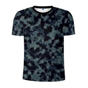 Мужская футболка 3D спортивная с принтом Военный камуфляж в Кировске, 100% полиэстер с улучшенными характеристиками | приталенный силуэт, круглая горловина, широкие плечи, сужается к линии бедра | армия | милитари
