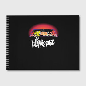 Альбом для рисования с принтом Blink-182 в Кировске, 100% бумага
 | матовая бумага, плотность 200 мг. | blink | california | pop | punk | rock | группа | калифорния | панк | рок