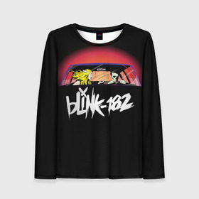Женский лонгслив 3D с принтом Blink-182 в Кировске, 100% полиэстер | длинные рукава, круглый вырез горловины, полуприлегающий силуэт | blink | california | pop | punk | rock | группа | калифорния | панк | рок