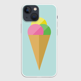 Чехол для iPhone 13 mini с принтом POP в Кировске,  |  | food | ice cream | love | вкусно | еда | мороженое