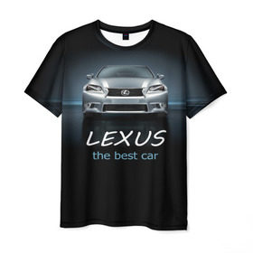 Мужская футболка 3D с принтом Lexus the best car в Кировске, 100% полиэфир | прямой крой, круглый вырез горловины, длина до линии бедер | auto | авто | автомобиль | водитель | гиперкар | лексус | машина | суперкар | тачка