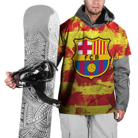 Накидка на куртку 3D с принтом Барселона №1! в Кировске, 100% полиэстер |  | barcelona | fc | fcb | барселона | испания | футбольный клуб