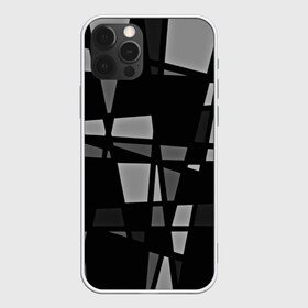 Чехол для iPhone 12 Pro Max с принтом Geometry figure в Кировске, Силикон |  | бумага | геометрия | грани | изгиб | линии | полигоны | полосы | постель | серый | сочетания | текстура | треугольники | черный