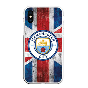 Чехол для iPhone XS Max матовый с принтом Manchester city 1894 в Кировске, Силикон | Область печати: задняя сторона чехла, без боковых панелей | Тематика изображения на принте: англия | британия | манчестер | манчестер сити