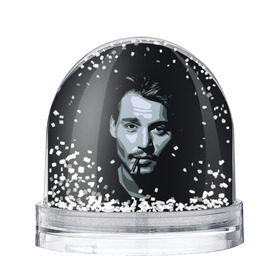 Снежный шар с принтом Джонни Депп в Кировске, Пластик | Изображение внутри шара печатается на глянцевой фотобумаге с двух сторон | Тематика изображения на принте: johnny depp | джонни депп