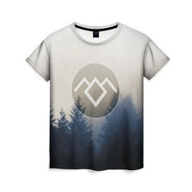 Женская футболка 3D с принтом Twin Peaks в Кировске, 100% полиэфир ( синтетическое хлопкоподобное полотно) | прямой крой, круглый вырез горловины, длина до линии бедер | twin peaks | лес | лора палмер | ночь | огонь | сова | сосны | твин пикс