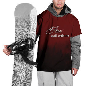 Накидка на куртку 3D с принтом Twin Peaks в Кировске, 100% полиэстер |  | Тематика изображения на принте: twin peaks | лес | лора палмер | ночь | огонь | сова | сосны | твин пикс