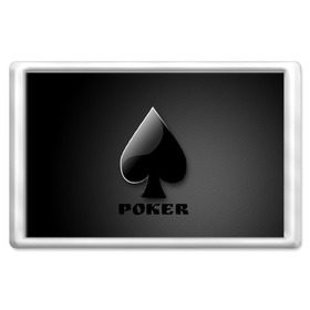 Магнит 45*70 с принтом Poker (пики) в Кировске, Пластик | Размер: 78*52 мм; Размер печати: 70*45 | 