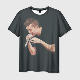 Мужская футболка 3D с принтом Tyler Joseph в Кировске, 100% полиэфир | прямой крой, круглый вырез горловины, длина до линии бедер | 21 pilots | tyler joseph | тайлер джозеф