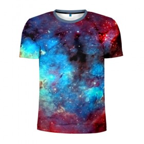 Мужская футболка 3D спортивная с принтом Вселенная в Кировске, 100% полиэстер с улучшенными характеристиками | приталенный силуэт, круглая горловина, широкие плечи, сужается к линии бедра | space | star | вселенная | звезды | космический | космос | созвездие