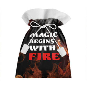 Подарочный 3D мешок с принтом Волшебство начинается с огня в Кировске, 100% полиэстер | Размер: 29*39 см | fire | magic | magic begins with fire | алфавит | английский | большие | буквы | волшебство | горит | клевая | надпись | начинается | огонь | пожар | прикольная | с огня | слово | цитата