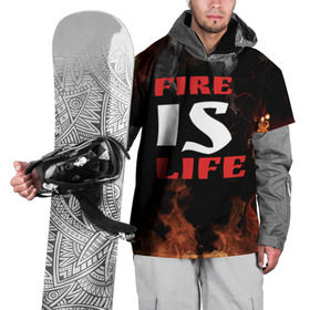 Накидка на куртку 3D с принтом Fire is life (Огонь это жизнь) в Кировске, 100% полиэстер |  | Тематика изображения на принте: fire | is | life | алфавит | английский | большие | буквы | горит | жар | клевая | надпись | огонь | огонь это жизнь | пламя | пожар | полымя | прикольная | пыл | свет | слово | цитата