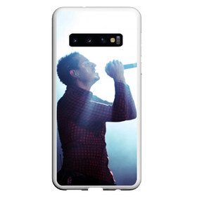 Чехол для Samsung Galaxy S10 с принтом chester bennington в Кировске, Силикон | Область печати: задняя сторона чехла, без боковых панелей | bennington | chester | linkin park | беннингтон | линкин парк | честер