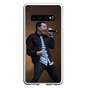 Чехол для Samsung Galaxy S10 с принтом Linkin Park в Кировске, Силикон | Область печати: задняя сторона чехла, без боковых панелей | bennington | chester | linkin park | беннингтон | линкин парк | честер