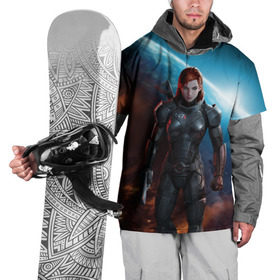 Накидка на куртку 3D с принтом Mass Effect в Кировске, 100% полиэстер |  | n7 | shepard | галактика | жнец | космос | масс | нормандия | планета | шепард | эффект