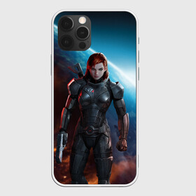 Чехол для iPhone 12 Pro с принтом Mass Effect в Кировске, силикон | область печати: задняя сторона чехла, без боковых панелей | Тематика изображения на принте: n7 | shepard | галактика | жнец | космос | масс | нормандия | планета | шепард | эффект